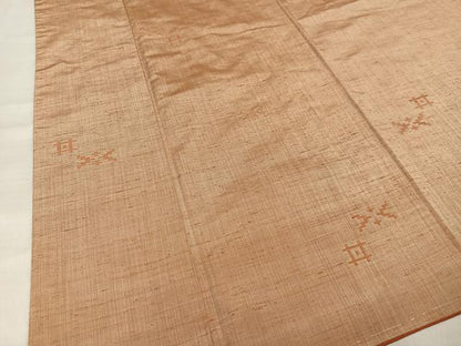 平和屋着物■上質な紬　幾何学文様　正絹　逸品　AABC7680oa