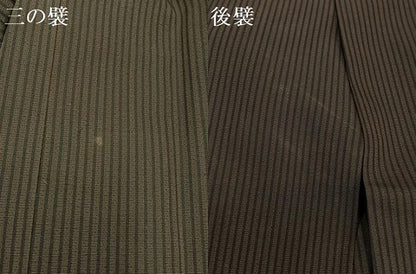 平和屋着物●男性 馬乗り袴 縞 正絹 逸品 AABC7688oa