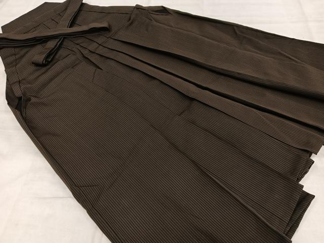 平和屋着物●男性 馬乗り袴 縞 正絹 逸品 AABC7688oa