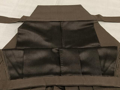 平和屋着物●男性 馬乗り袴 縞 正絹 逸品 AABC7688oa