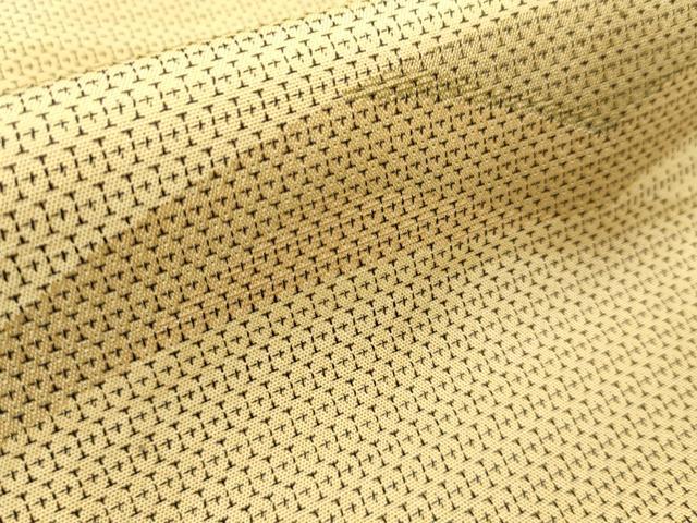 平和屋着物■上質な紬　亀甲柄　正絹　逸品　AABC7820cs