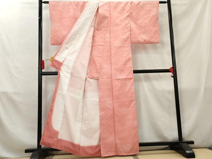 平和屋着物■小紋　青海波地紋　暈し染め　洗える着物　AABC7871cs