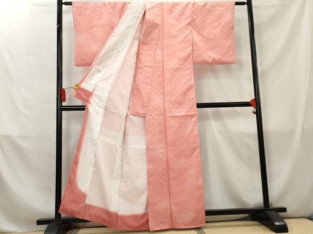 平和屋着物■小紋　青海波地紋　暈し染め　洗える着物　AABC7871cs