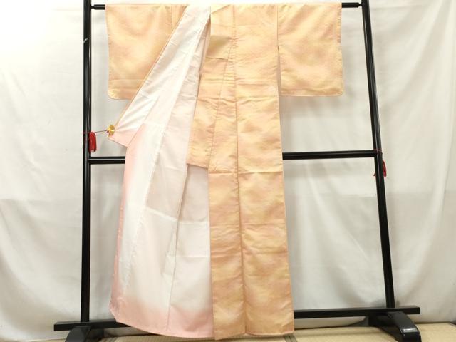 平和屋着物■小紋　青海波地紋　暈し染め　洗える着物　AABC7874cs