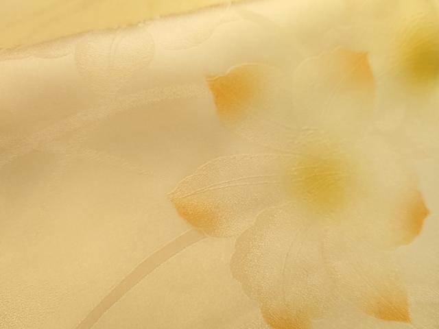 平和屋着物■小紋　地紋起こし　露芝花文　暈し染め　洗える着物　AABC7876cs