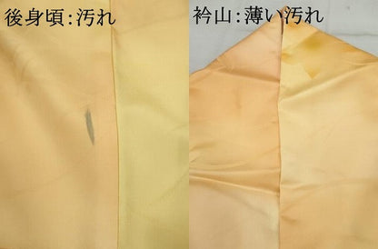 平和屋着物■小紋　地紋起こし　露芝花文　暈し染め　洗える着物　AABC7876cs