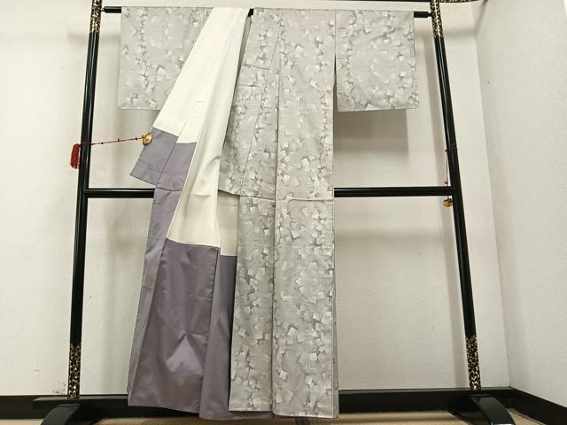 平和屋着物●本場大島紬 カタス9マルキ 色紙重ね文 正絹 逸品 AABC8039ph