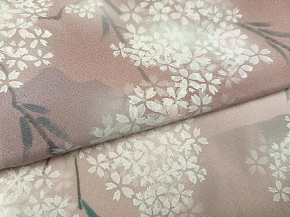 平和屋着物●訪問着 遠山枝垂れ桜文 暈し染め 正絹 逸品 未使用 AABC8053ph