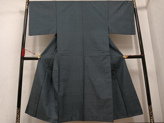 平和屋着物●男性　本場大島紬　アンサンブル　亀甲絣　正絹　逸品　AABC8059ph