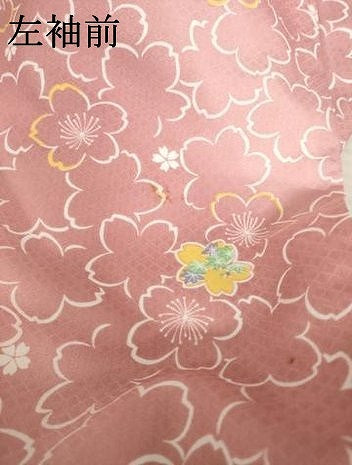 平和屋着物●小振袖 二尺袖 桜尽くし 暈し染め 洗える着物 AABC8089ck