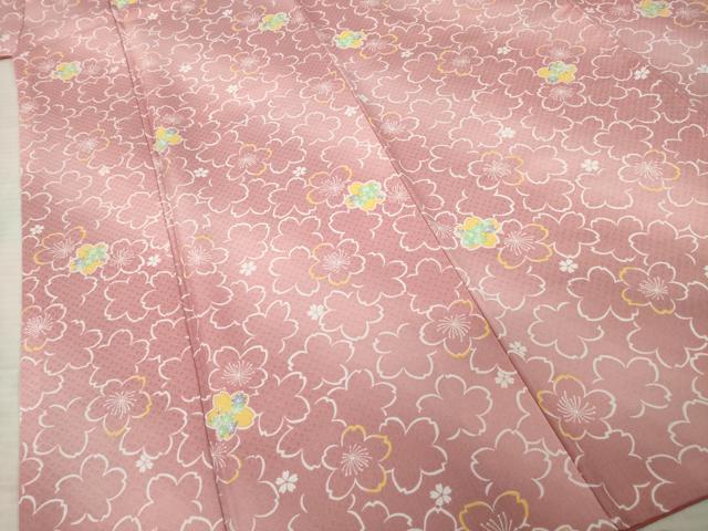 平和屋着物●小振袖 二尺袖 桜尽くし 暈し染め 洗える着物 AABC8089ck