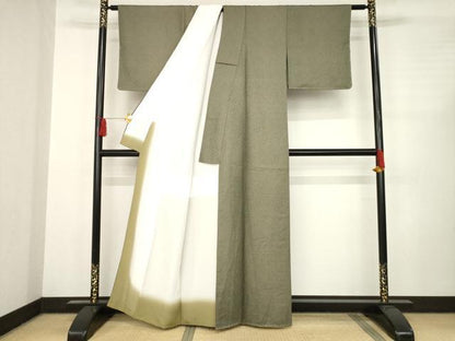 平和屋着物●江戸小紋 鮫小紋柄 正絹 逸品 AABC8102ck