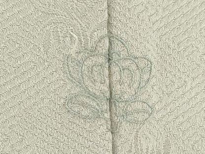 平和屋着物●訪問着　辻が花　駒刺繍　舞花文　金彩　正絹　逸品　AABC8127ck