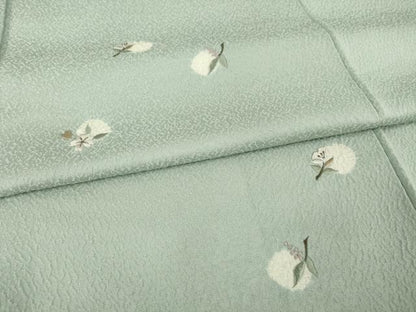 平和屋着物●訪問着 絞り 刺繍 花丸文 正絹 逸品 AABC8150ck