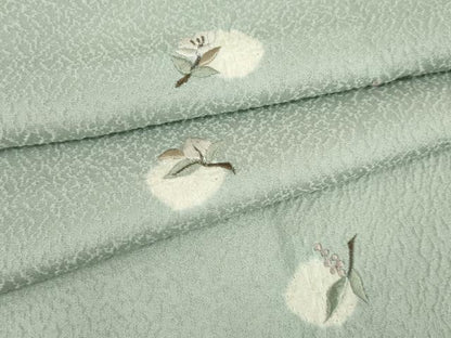 平和屋着物●訪問着 絞り 刺繍 花丸文 正絹 逸品 AABC8150ck
