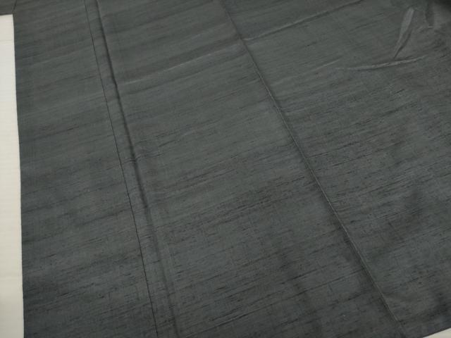 平和屋着物●インド・アッサム 野蚕糸 手織 ムガシルク 紬 色無地 蝋色 銀座越後屋扱い 正絹 逸品 AABC8151ck