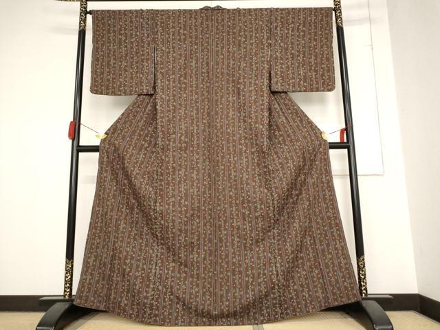 平和屋着物■小紋　花間道　洗える着物　AABC8165st
