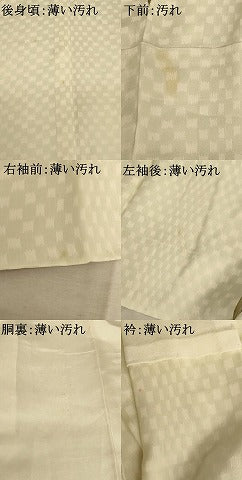 平和屋着物■長襦袢　袷　幾何学文様　正絹　逸品　AABC8263st