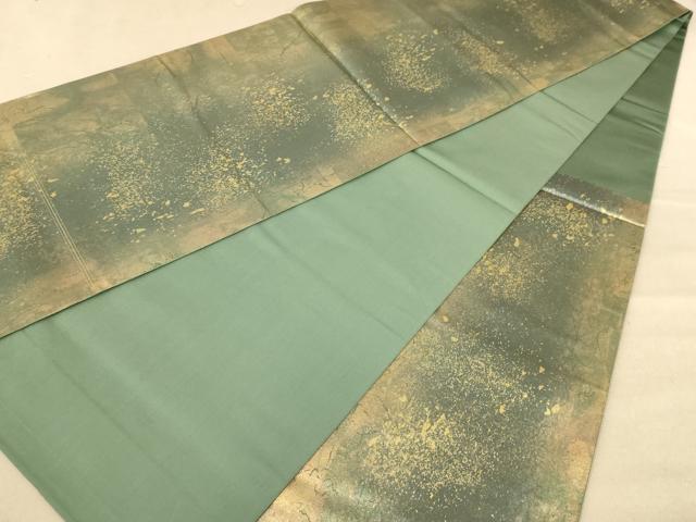 平和屋着物◎六通柄袋帯 霞文 引箔 正絹 逸品 AABC8423dt