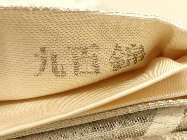 平和屋着物◎西陣 六通柄袋帯 唐織 九百錦 織彩華文 銀糸 正絹 逸品 AABC8426dt