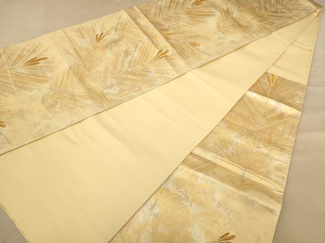 平和屋着物◎六通柄袋帯 枝松文 金糸 正絹 逸品 AABC8455dt