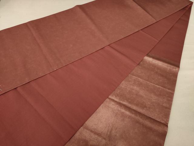 平和屋着物◎六通柄袋帯　霞文　ワンポイント刺繍　正絹　逸品　AABC8492dt