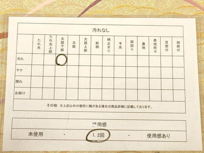 平和屋着物◎六通柄袋帯 唐織 芝文 金糸 正絹 逸品 AABC8544dt