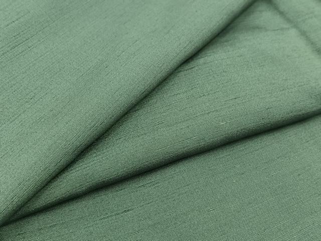 平和屋着物▽上質な紬 単衣 花浅葱色 正絹 逸品 AABC8690jh