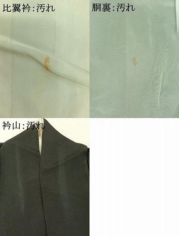 平和屋着物■豪華黒留袖　駒刺繍　孔雀文　金銀糸　正絹　逸品　AABC8700jh