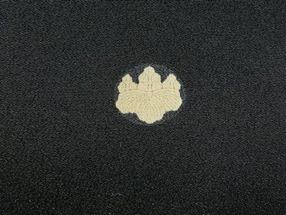 平和屋着物■豪華黒留袖　駒刺繍　孔雀文　金銀糸　正絹　逸品　AABC8700jh
