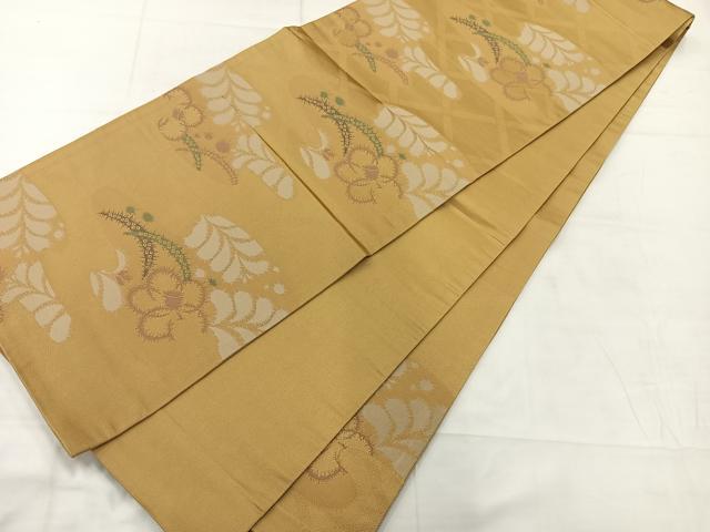 平和屋着物◎六通柄京袋帯　芝草花文　AABC8871uk
