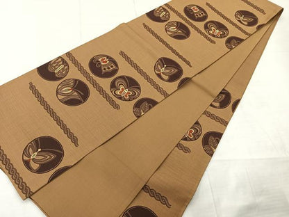 平和屋着物◎六通柄袋帯　舞蝶丸文　正絹　逸品　AABC8885uk