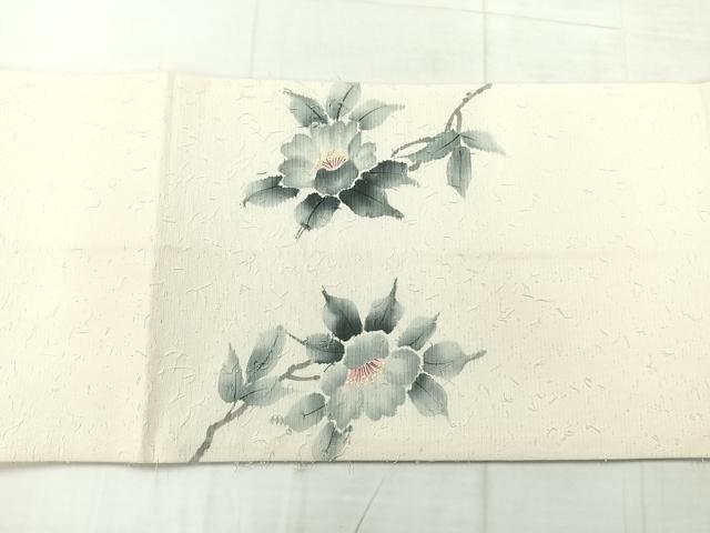 平和屋着物◎九寸開き名古屋帯 髭紬地 作家物 手描き 枝