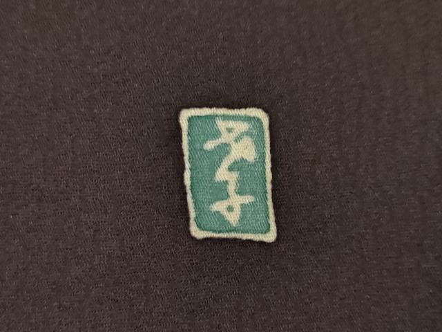平和屋着物●本加賀友禅作家　茶谷孝志　訪問着　草花文　蘭の花　正絹　逸品　AABC9238ck