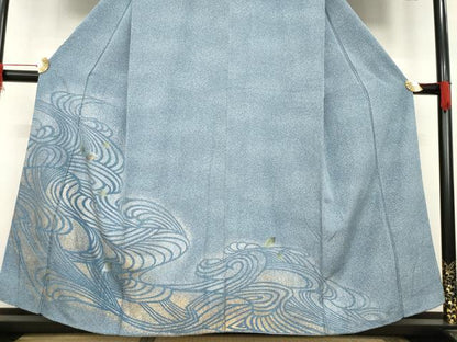 平和屋着物●訪問着 流水楓文 金彩 正絹 逸品 AABC9277ck