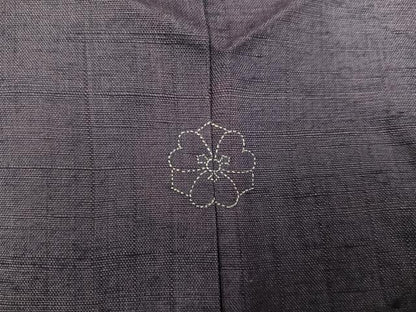 平和屋着物●訪問着 紬地 枝梅宝尽くし 金彩 正絹 逸品 AABC9286ph