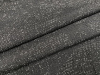 平和屋着物●結城紬　80亀甲　亀甲花文　正絹　逸品　AABC9297ph