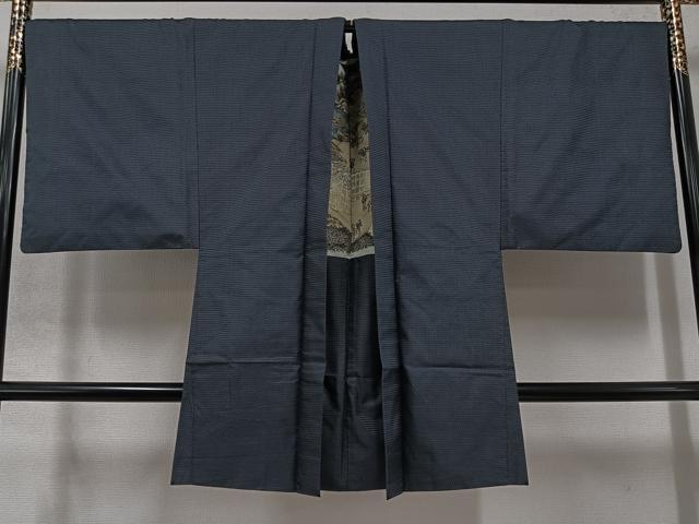 平和屋着物●男性　本場大島紬　アンサンブル　100亀甲　総詰め　正絹　逸品　AABC9320ph