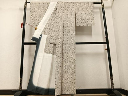 平和屋着物●上質な紬　花間道　胴抜き仕立て　正絹　逸品　AABC9333ph