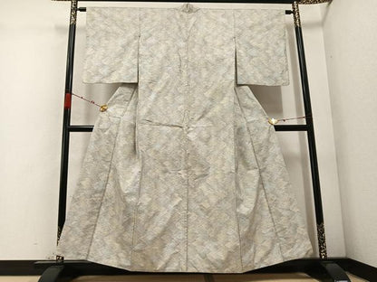 平和屋着物●本場大島紬　一元7マルキ　松皮菱文　正絹　逸品　AABC9335ph