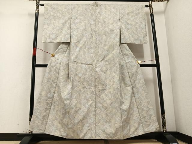 平和屋着物●本場大島紬　一元7マルキ　松皮菱文　正絹　逸品　AABC9335ph