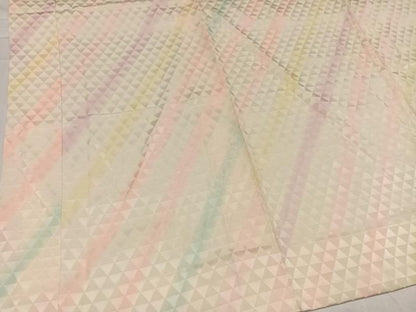 平和屋着物●長襦袢　袷　斜縞　正絹　逸品　AABC9338ph