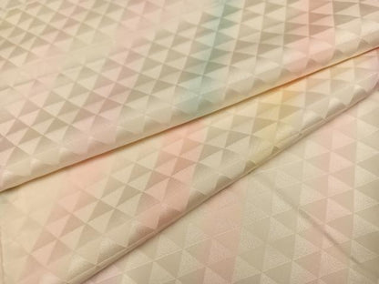 平和屋着物●長襦袢　袷　斜縞　正絹　逸品　AABC9338ph