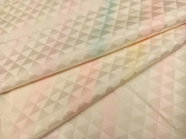 平和屋着物●長襦袢　袷　斜縞　正絹　逸品　AABC9338ph