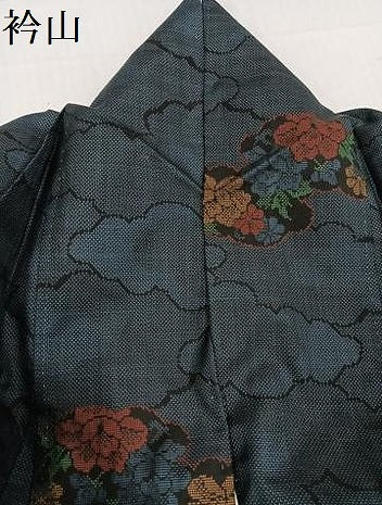 平和屋着物●本場大島紬　一元7マルキ　雲重ね花文　正絹　逸品　AABC9340ph
