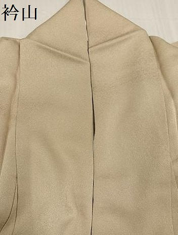 平和屋着物●上質な色無地 枯色 正絹 逸品 AABC9355ph