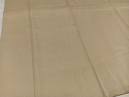 平和屋着物●上質な色無地 枯色 正絹 逸品 AABC9355ph