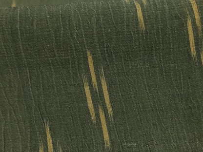 平和屋着物＊夏物　小千谷ちぢみ　絣柄　麻　逸品　AABC9372jd