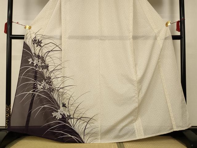 平和屋着物＊夏物 訪問着 絽 草花文 正絹 逸品 AABC9380jd