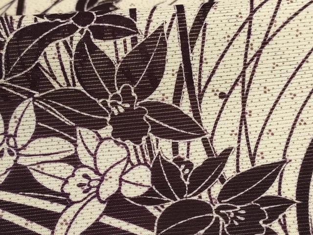 平和屋着物＊夏物 訪問着 絽 草花文 正絹 逸品 AABC9380jd